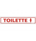 Placa de Sinalização -Toilette - Encartale